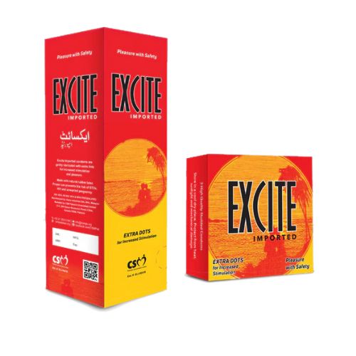 Excite Extra Dotted Imported Condoms In Pakistan